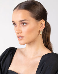 Gold Multi Twist Hoop Earring 6 Pack - link has visual effect only