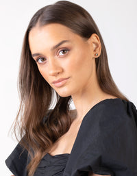 Gold Star & Moon Stud Earring 5 Pack - link has visual effect only
