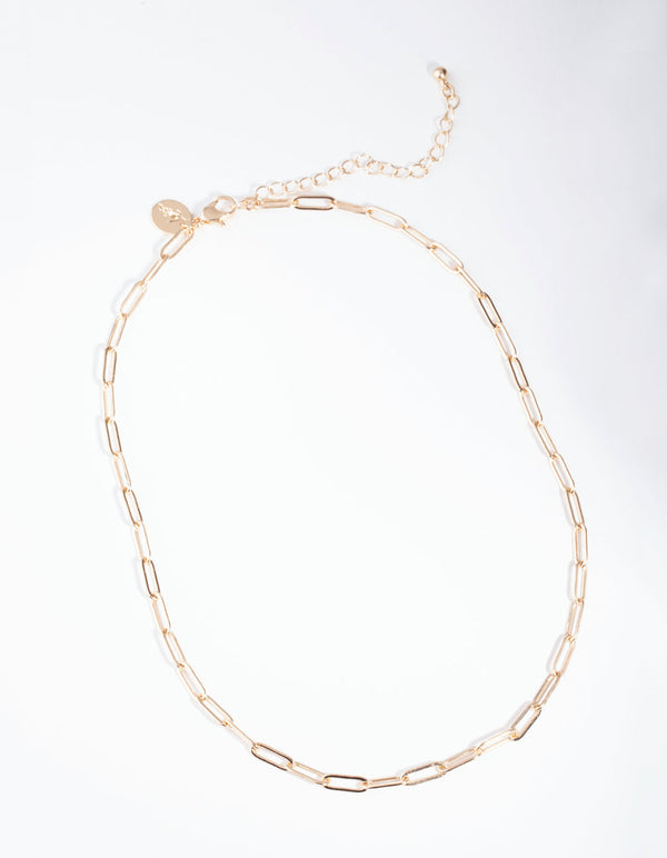 Gold Link Chain Necklace