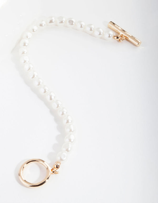 Gold Pearl Essential Bracelet