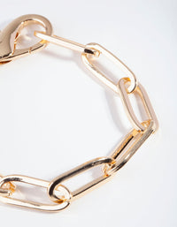 Gold Rectangle Claw Bracelet - link has visual effect only