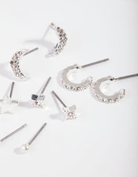 Silver Celestial Earring 5 Pack - link has visual effect only