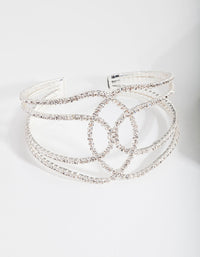 Silver Looping Cuff Bracelet - link has visual effect only