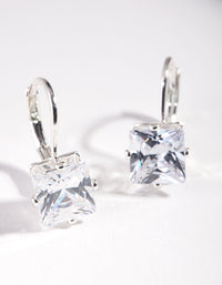 Silver Princess Gem Drop Earrings - link has visual effect only