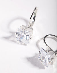 Silver Princess Gem Drop Earrings - link has visual effect only