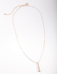 Rose Gold Triangle Drop Necklace - link has visual effect only