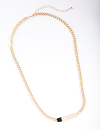 Gold Name Bar Necklace - link has visual effect only