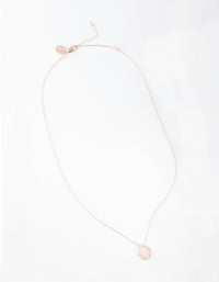 Boutique Rose Gold Small Semi-Precious Necklace - link has visual effect only