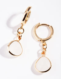Gold Mini Crystal Rock Drop Earrings - link has visual effect only