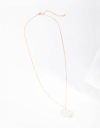 Gold Wire Wrapped Moonstone Necklace - link has visual effect only