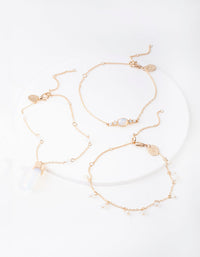 Gold Moonstone Shard Anklet Pack - link has visual effect only