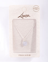 Sterling Silver Semi-Precious Teardrop Necklace - link has visual effect only