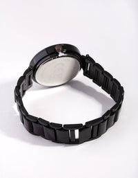 Zegarek z paskiem z ogniwami z czarnego diamentu - link has visual effect only