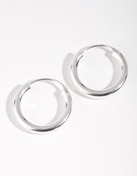 Srebrne kolczyki-koła Chubby Hoop o średnicy 18 mm - link has visual effect only