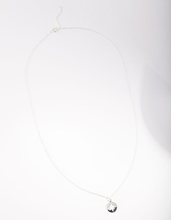 Sterling Silver Celestial Cutout Charm Necklace