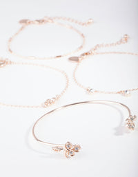 Rose Gold Ditsy Flower Bracelet Pack - link has visual effect only