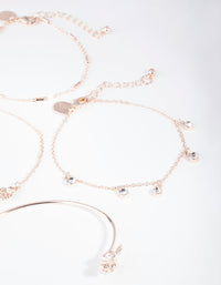 Rose Gold Ditsy Flower Bracelet Pack - link has visual effect only