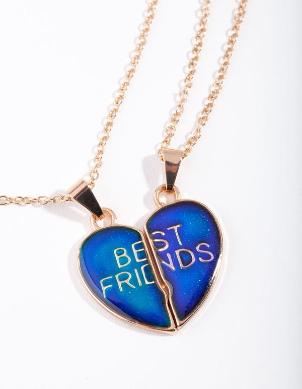 Naszyjniki dla dzieci Mood Heart BFF (2 sztuki)