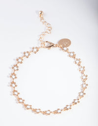 Kids Gold Flower Anklet - link has visual effect only