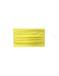 10 Pack Single Use Disposable Yellow Face Mask - link has visual effect only