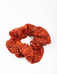 Gumka do włosów Tan Lace Scrunchie - link has visual effect only