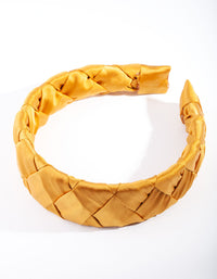 Opaska z satynowego warkocza - link has visual effect only