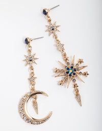 Kolczyki Midnight Gold Mismatch Celestial - link has visual effect only
