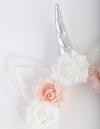 Kids Mixed Material Occasion Unicorn Cat Headband - link has visual effect only