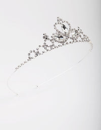 Kids Silver Diamante Tiara Headband - link has visual effect only