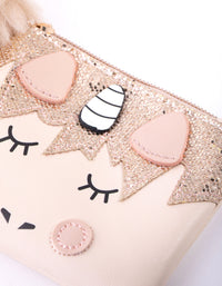 Kids Mixed Material Glitter Unicorn - link has visual effect only
