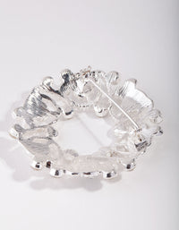 Srebrna broszka z cyrkoniami Regal Circle - link has visual effect only