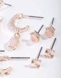 Zestaw kolczyków z różowego złota - link has visual effect only