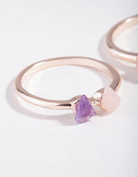 Rosegouden Multi Stone 2-stapelpakket - link has visual effect only
