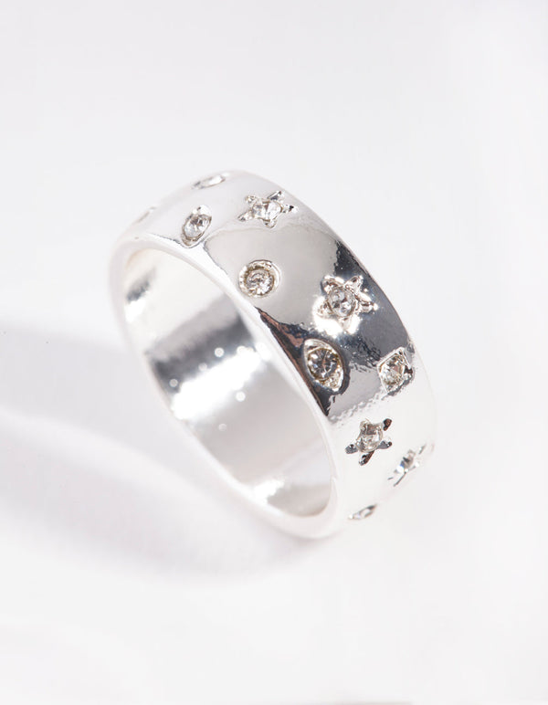 Srebrny pierścień Celestial Band