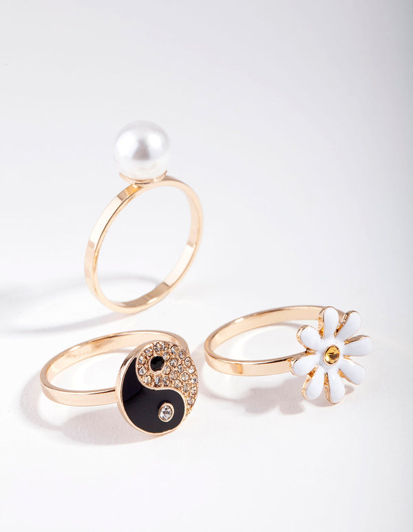 90s Theme 3-Pack Rings