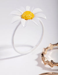 Gold Daisy 3-Pack Ring - link has visual effect only