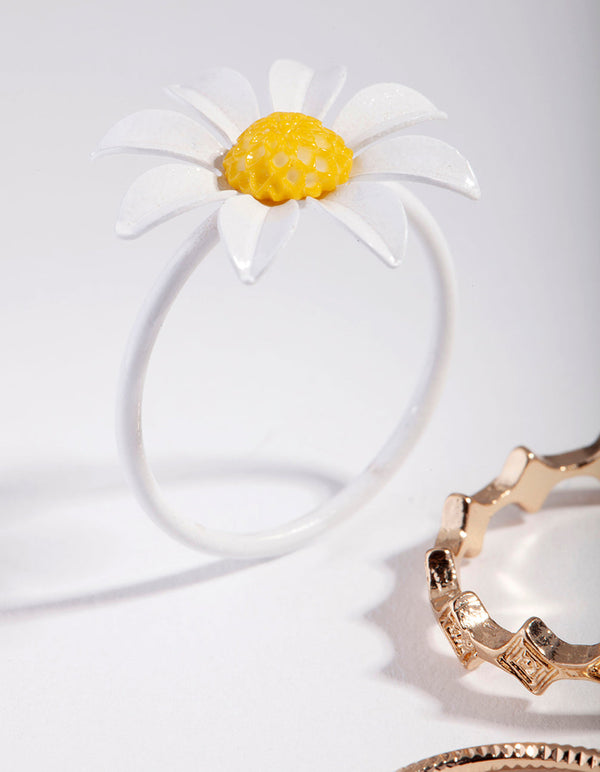 Pierścionek Daisy Gold (3 sztuki)