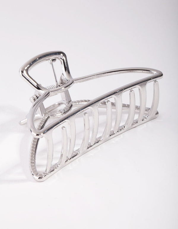 Rhodium Outline Claw