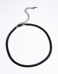 Naszyjnik typu choker z matowym wykończeniem - link has visual effect only