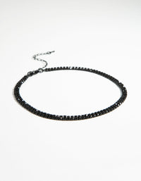 Naszyjnik typu choker z matowym wykończeniem - link has visual effect only
