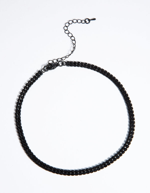 Naszyjnik typu choker z matowym wykończeniem