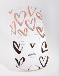 Rose Gold Heart Pillow Box - link has visual effect only