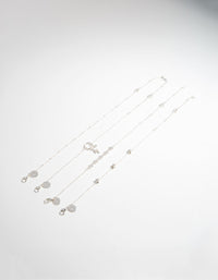 Zestaw 4 bransoletek i bransoletek na kostkę Silver Roses - link has visual effect only