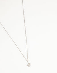 Sterling Silver Starburst Necklace - link has visual effect only