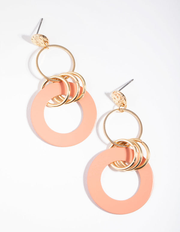 Okrągłe kolczyki z zawieszkami
