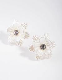 Acrylic Flower on Flower Stud Earrings - link has visual effect only