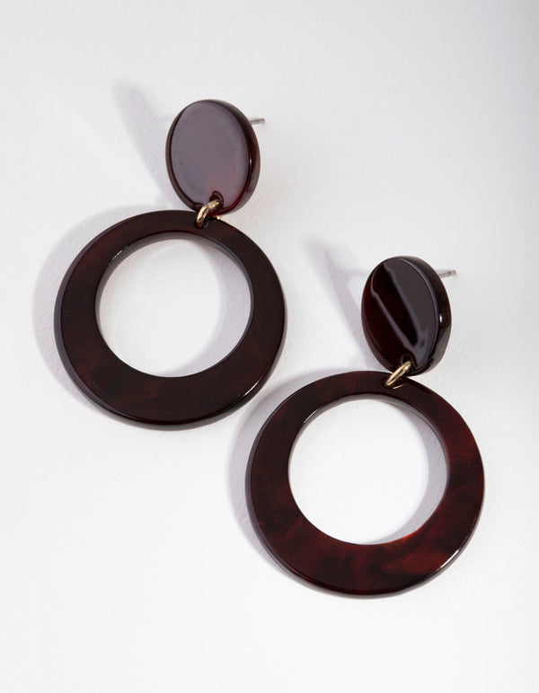 Kolczyki akrylowe Tort Circle Drop