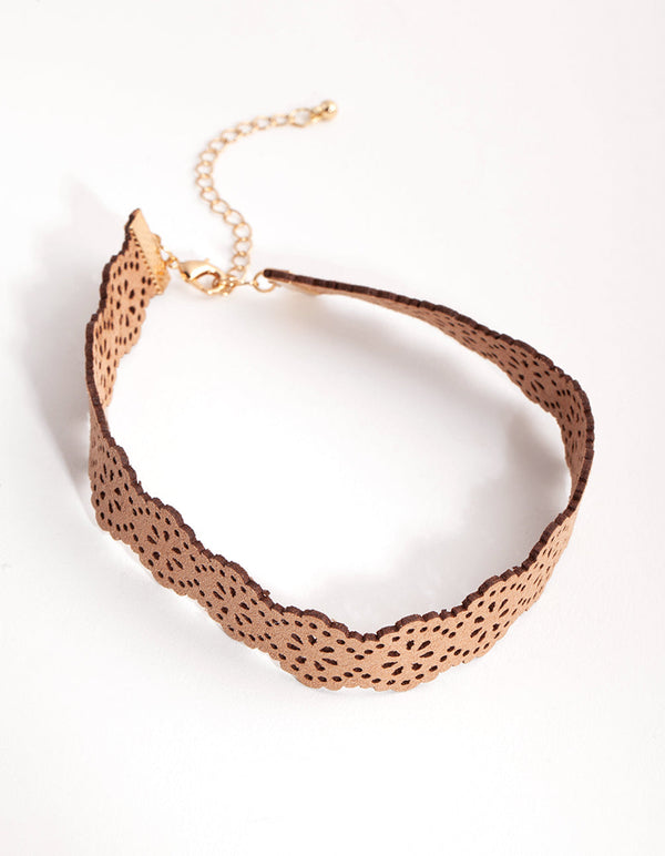 Fabric Lacy Choker