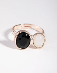 Rose Gold Monochrome Open Ring - link has visual effect only