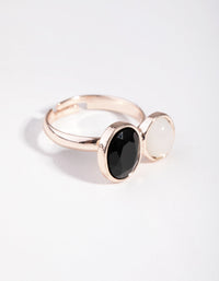Rose Gold Monochrome Open Ring - link has visual effect only